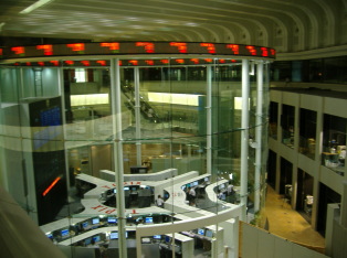 Inside of Tokyo Stock Exchange